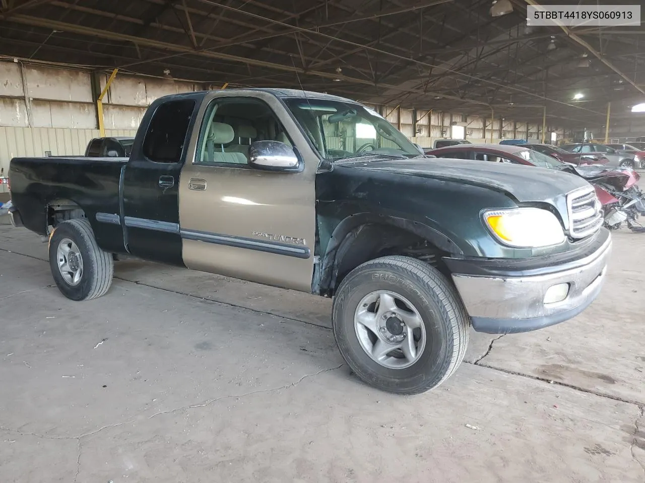 2000 Toyota Tundra Access Cab VIN: 5TBBT4418YS060913 Lot: 79314964