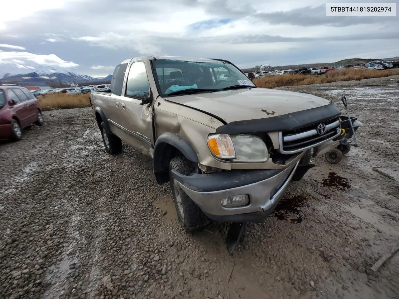 2001 Toyota Tundra Access Cab VIN: 5TBBT44181S202974 Lot: 43687724