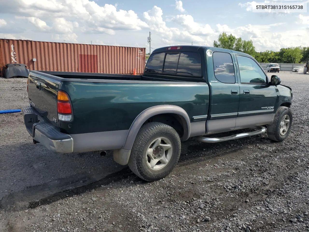 2001 Toyota Tundra Access Cab Limited VIN: 5TBRT38131S165738 Lot: 59580493