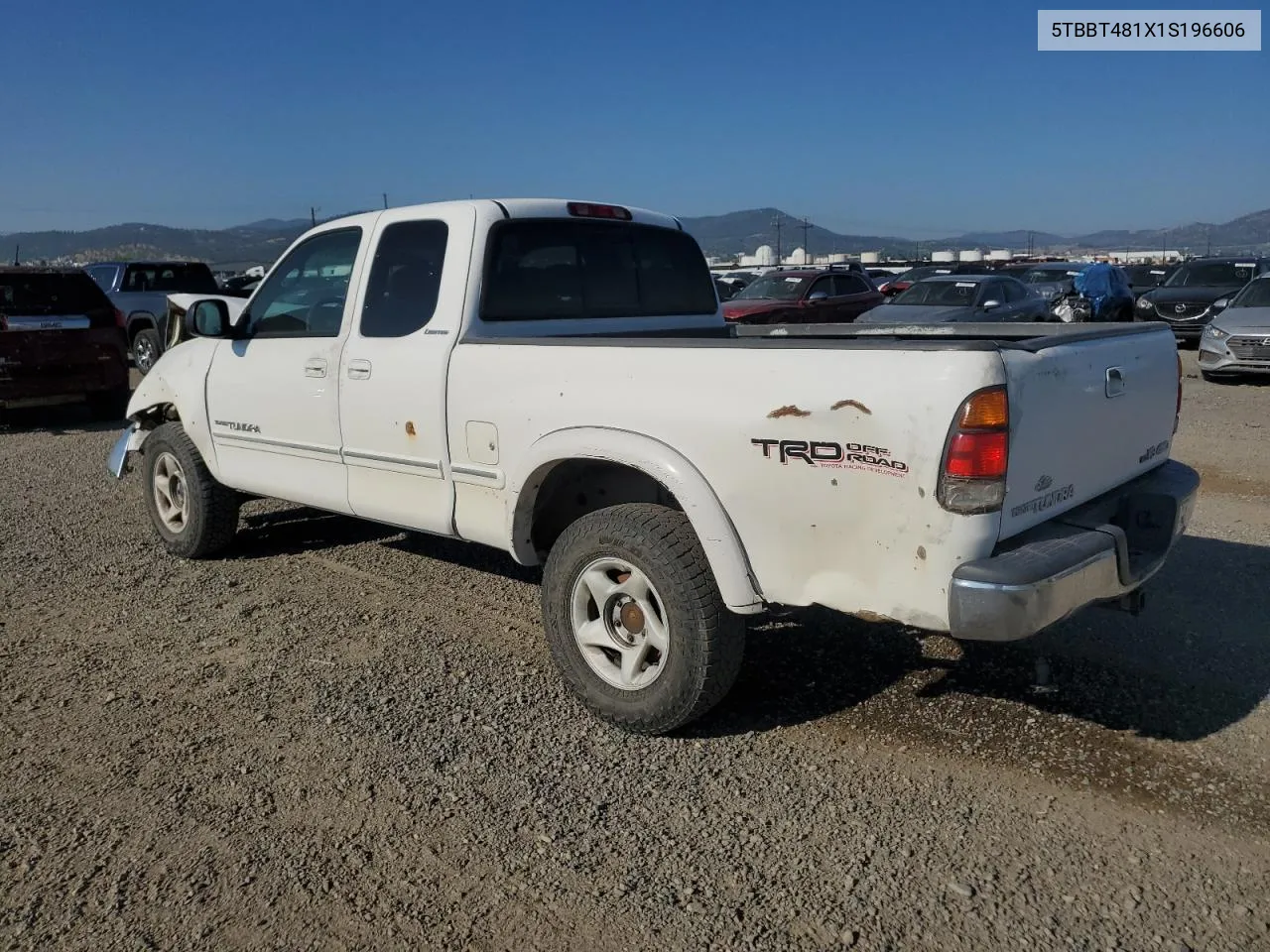 2001 Toyota Tundra Access Cab Limited VIN: 5TBBT481X1S196606 Lot: 65763174