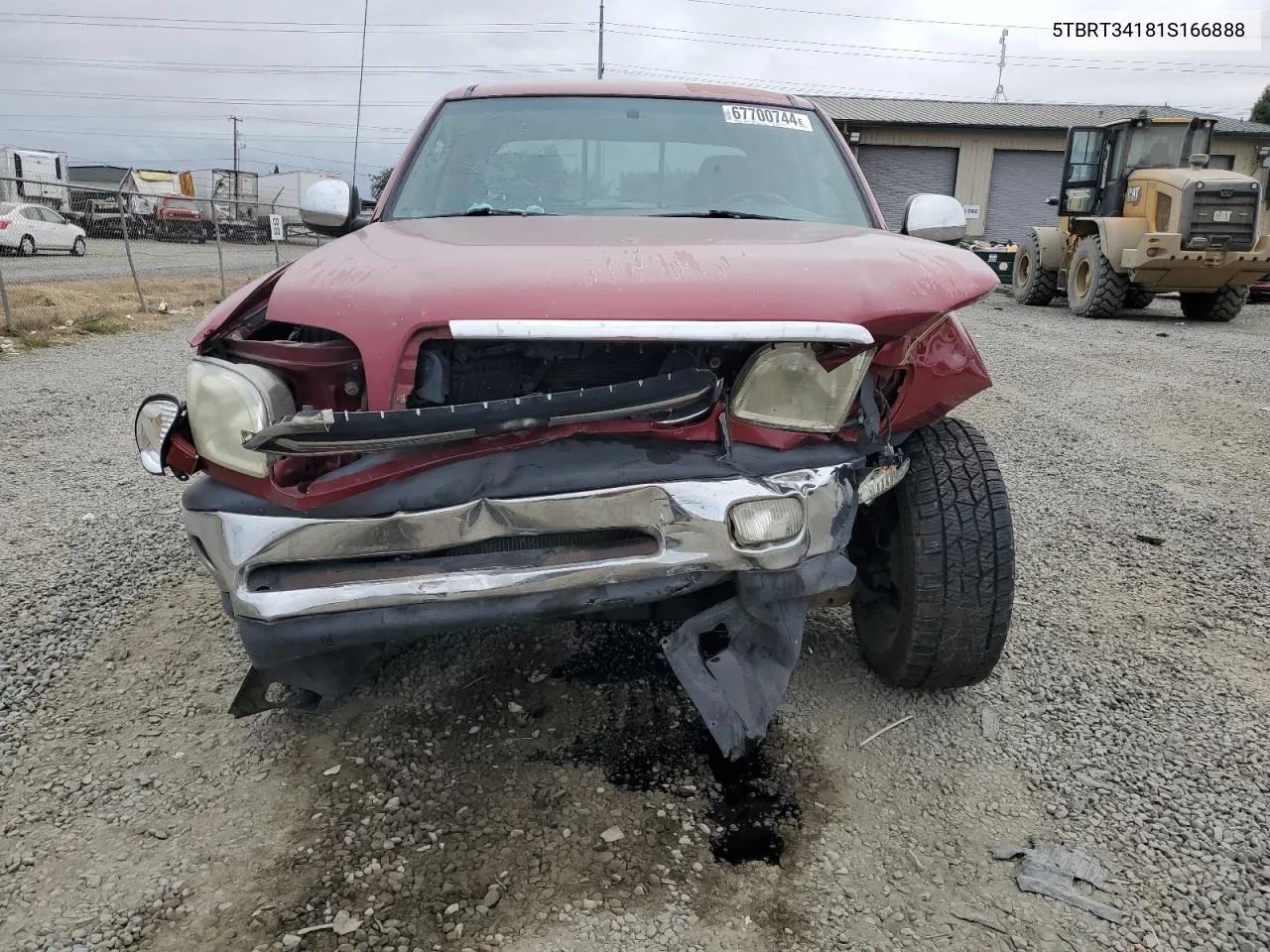 2001 Toyota Tundra Access Cab VIN: 5TBRT34181S166888 Lot: 67700744