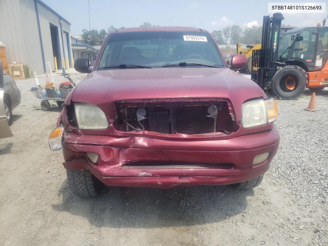 2001 Toyota Tundra Access Cab Limited VIN: 5TBBT48101S126693 Lot: 67903374