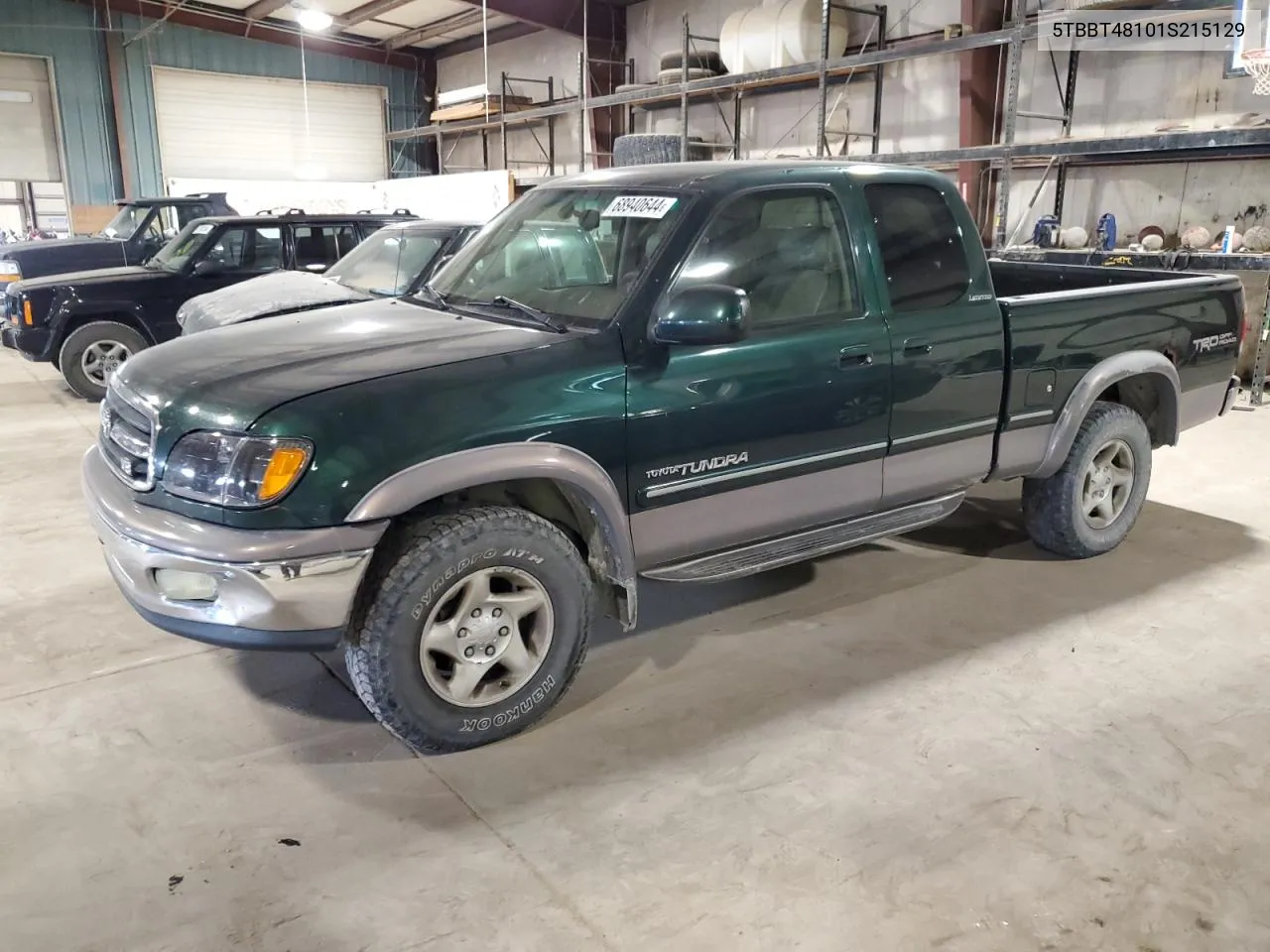 2001 Toyota Tundra Access Cab Limited VIN: 5TBBT48101S215129 Lot: 68940644