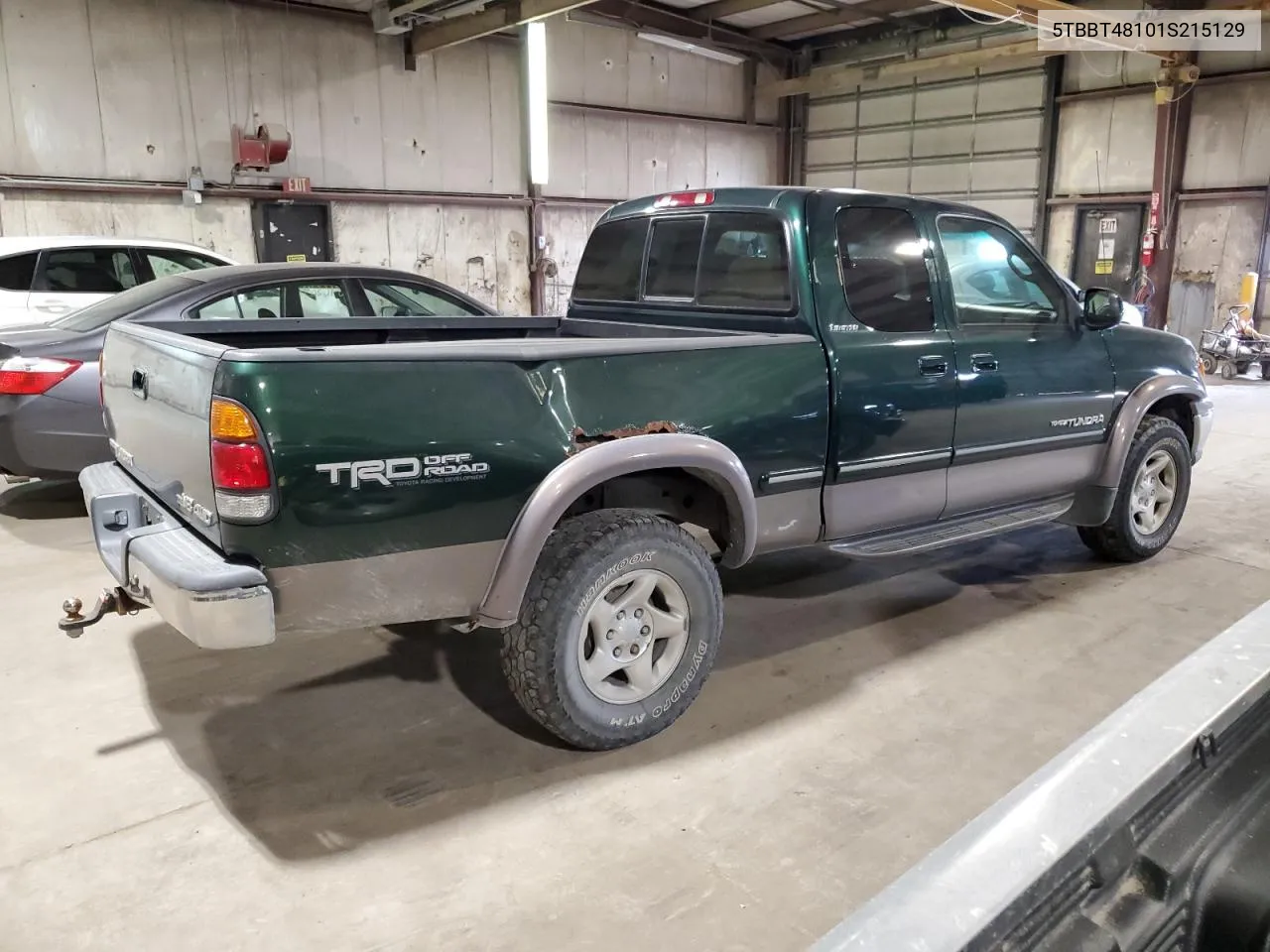 2001 Toyota Tundra Access Cab Limited VIN: 5TBBT48101S215129 Lot: 68940644