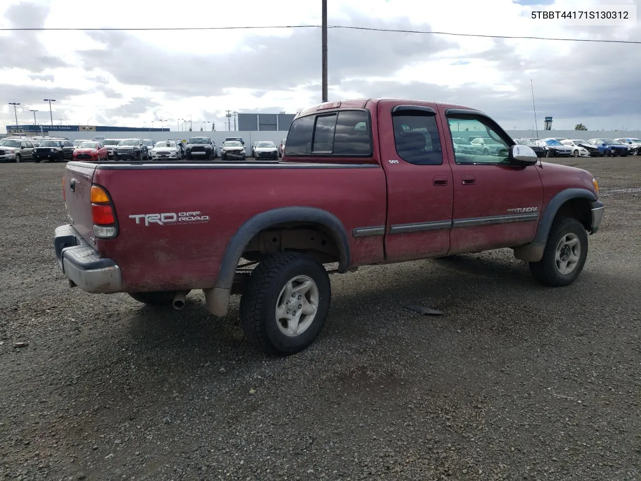 2001 Toyota Tundra Access Cab VIN: 5TBBT44171S130312 Lot: 69272934