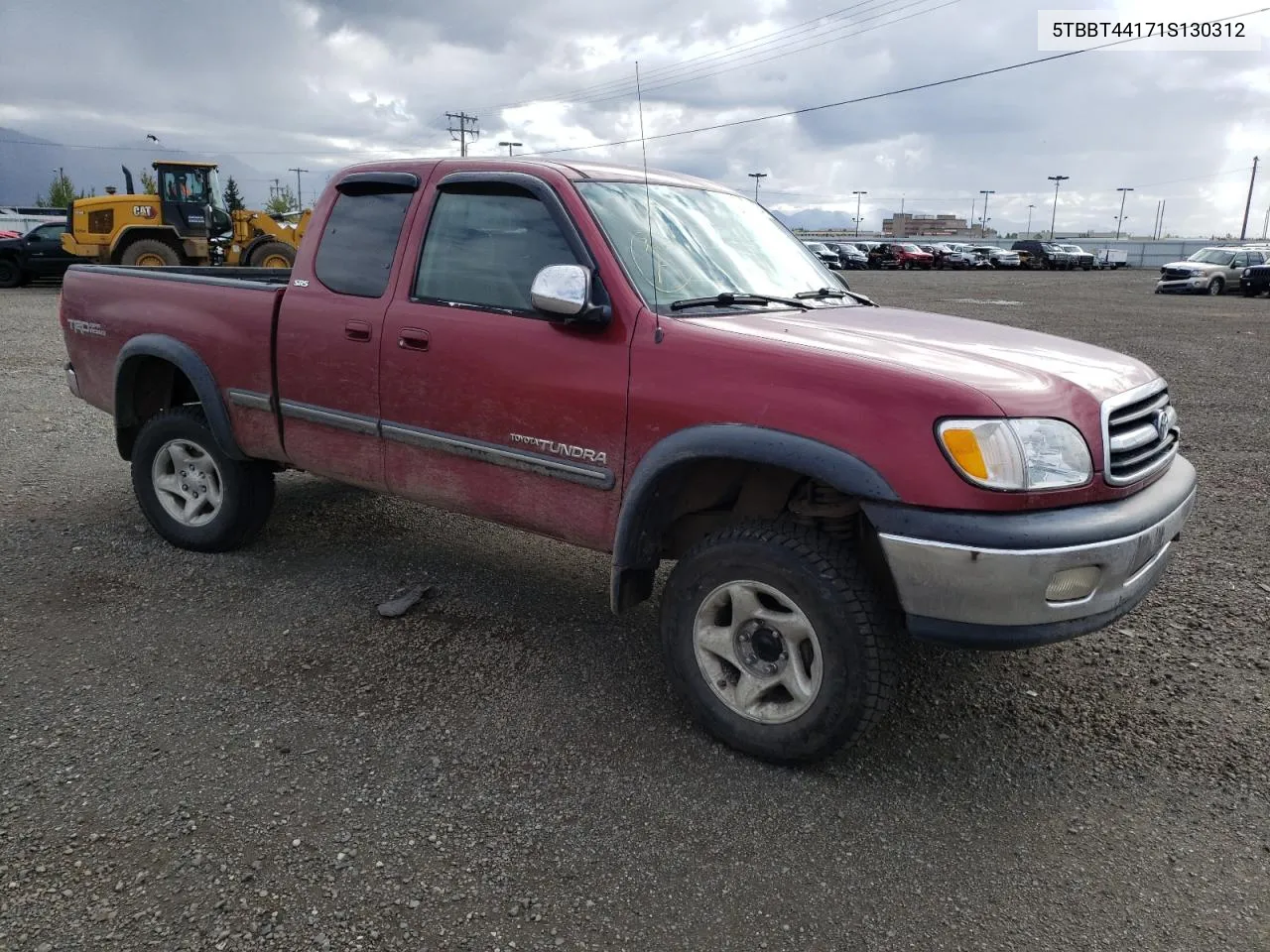 2001 Toyota Tundra Access Cab VIN: 5TBBT44171S130312 Lot: 69272934