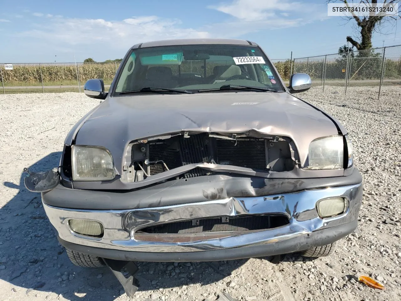 2001 Toyota Tundra Access Cab VIN: 5TBRT34161S213240 Lot: 72233564