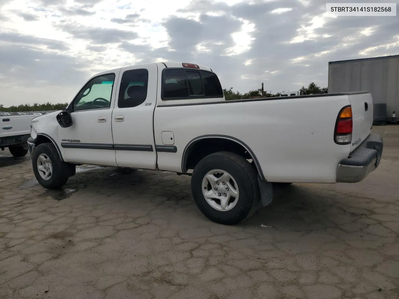 2001 Toyota Tundra Access Cab VIN: 5TBRT34141S182568 Lot: 72328894