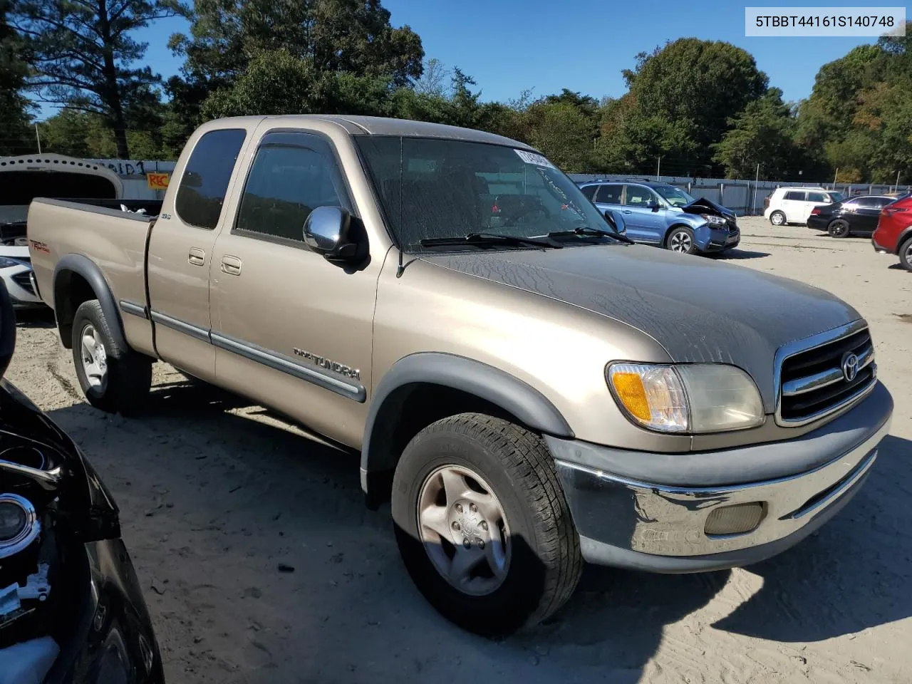 2001 Toyota Tundra Access Cab VIN: 5TBBT44161S140748 Lot: 72430454