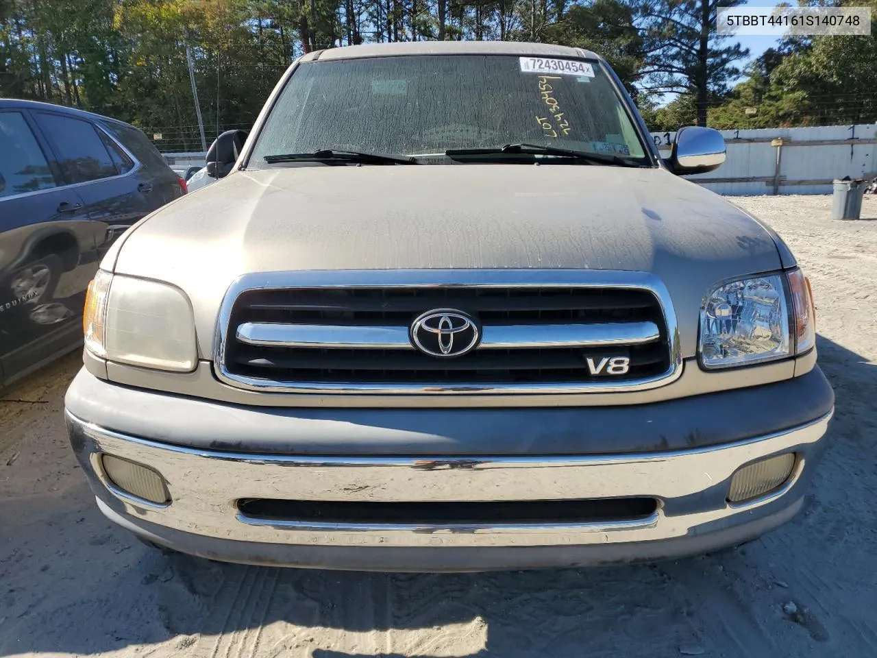 2001 Toyota Tundra Access Cab VIN: 5TBBT44161S140748 Lot: 72430454