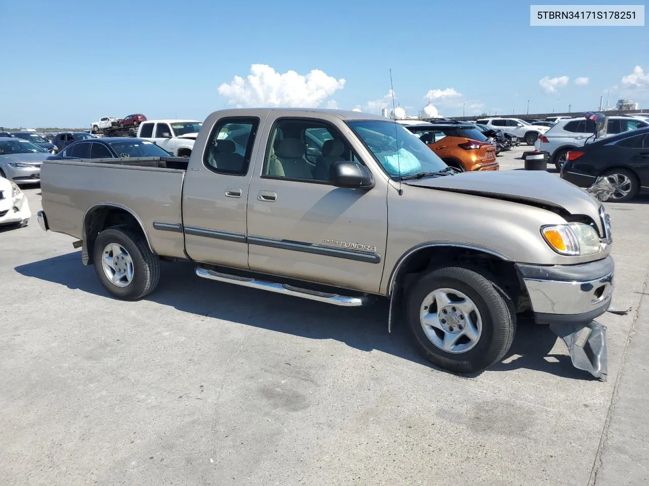 2001 Toyota Tundra Access Cab Sr5 VIN: 5TBRN34171S178251 Lot: 72640624