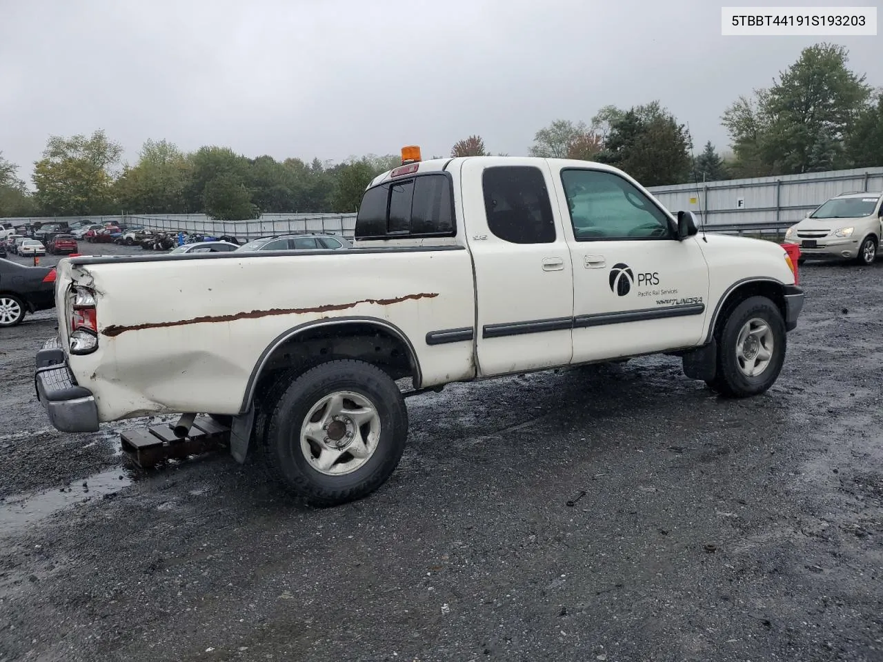 2001 Toyota Tundra Access Cab VIN: 5TBBT44191S193203 Lot: 72971584