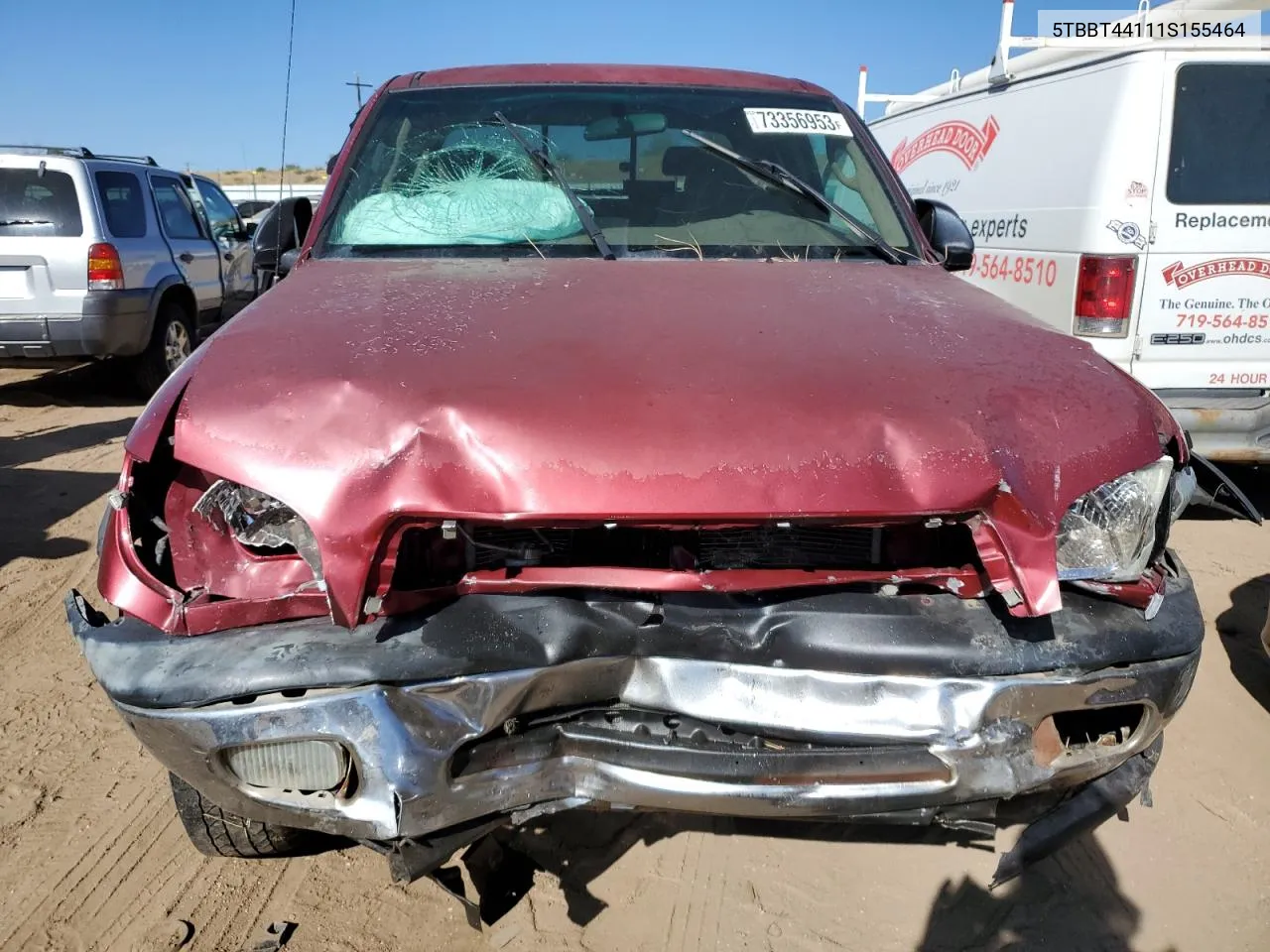 2001 Toyota Tundra Access Cab VIN: 5TBBT44111S155464 Lot: 73356953