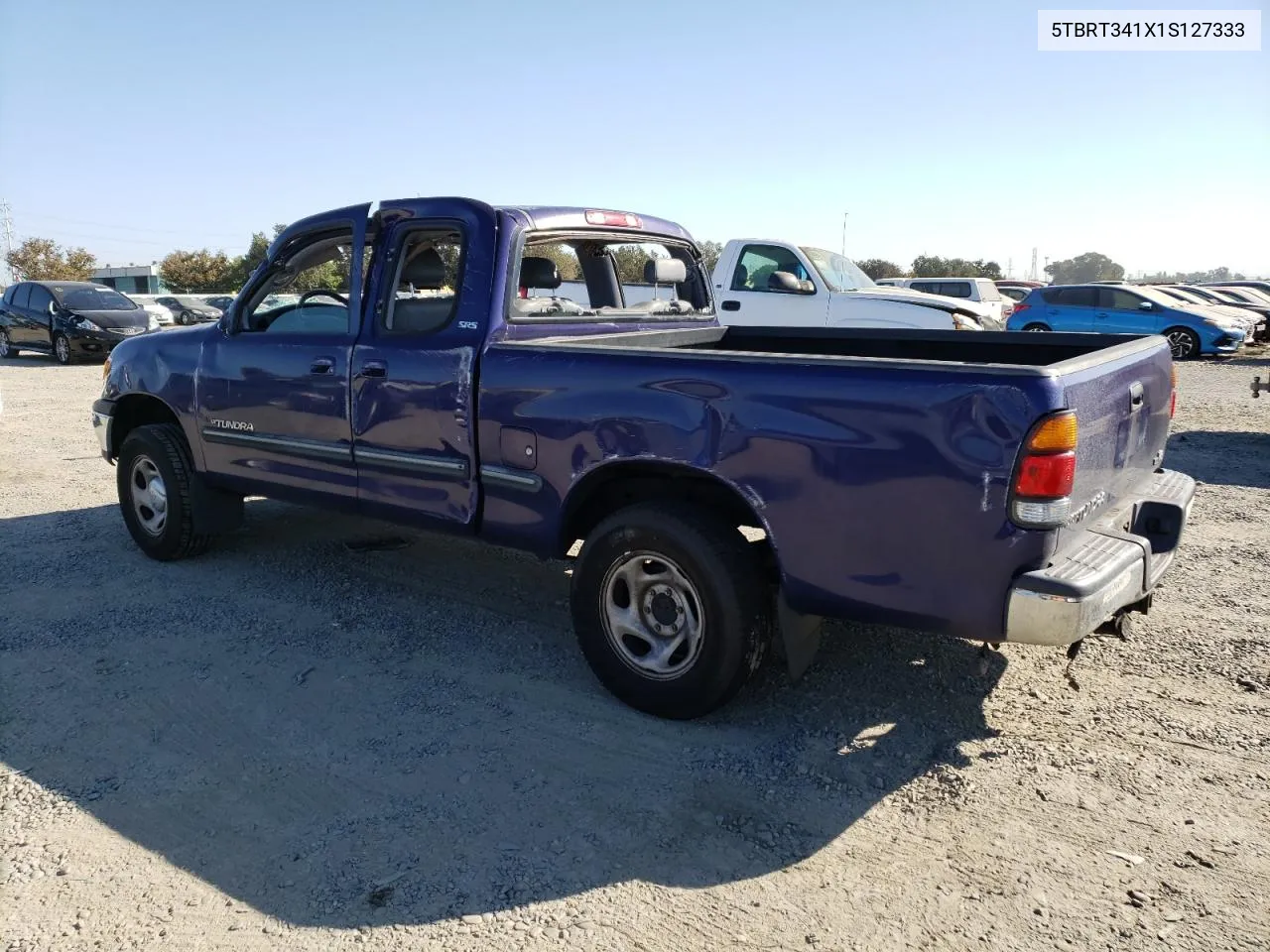 2001 Toyota Tundra Access Cab VIN: 5TBRT341X1S127333 Lot: 74139694