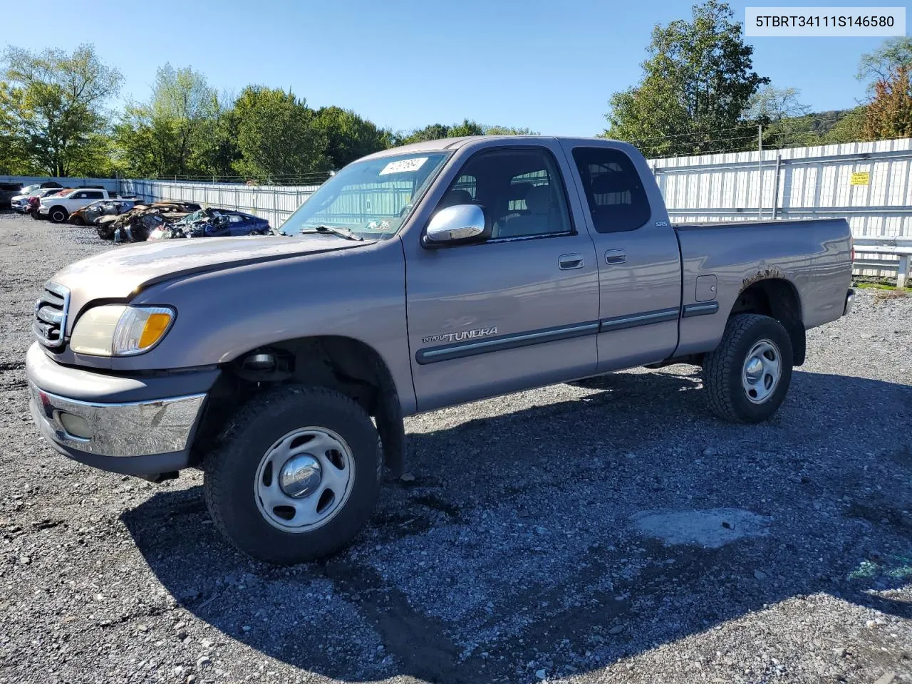 2001 Toyota Tundra Access Cab VIN: 5TBRT34111S146580 Lot: 74391684