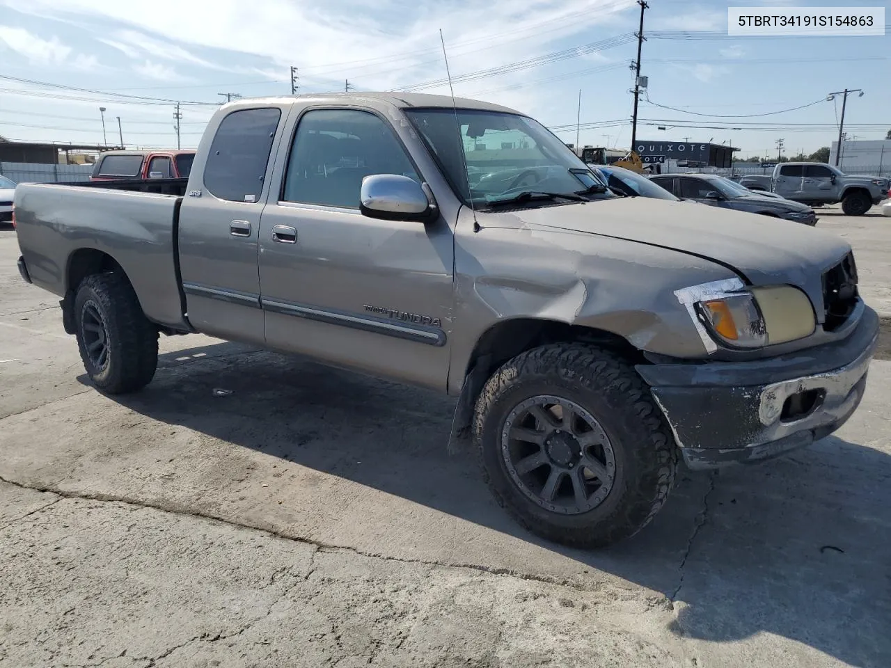 2001 Toyota Tundra Access Cab VIN: 5TBRT34191S154863 Lot: 74768134