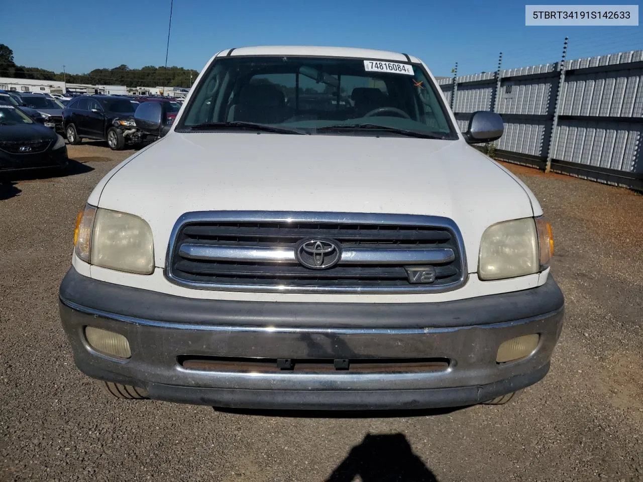 2001 Toyota Tundra Access Cab VIN: 5TBRT34191S142633 Lot: 74816084