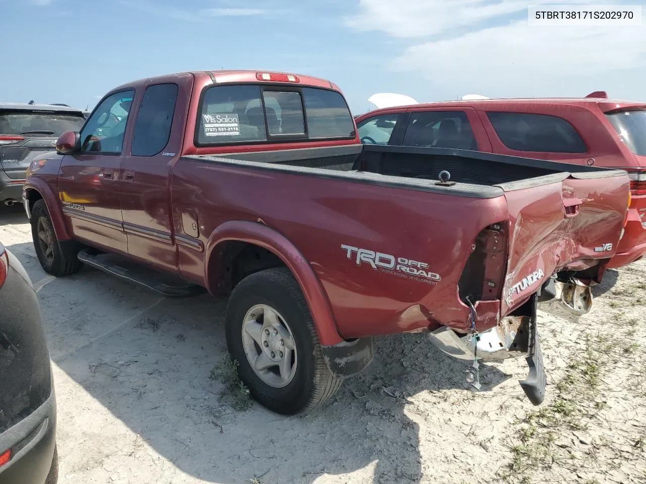 5TBRT38171S202970 2001 Toyota Tundra Access Cab Limited