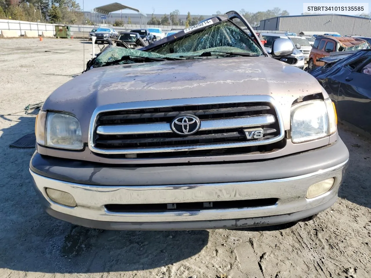 2001 Toyota Tundra Access Cab VIN: 5TBRT34101S135585 Lot: 75420214