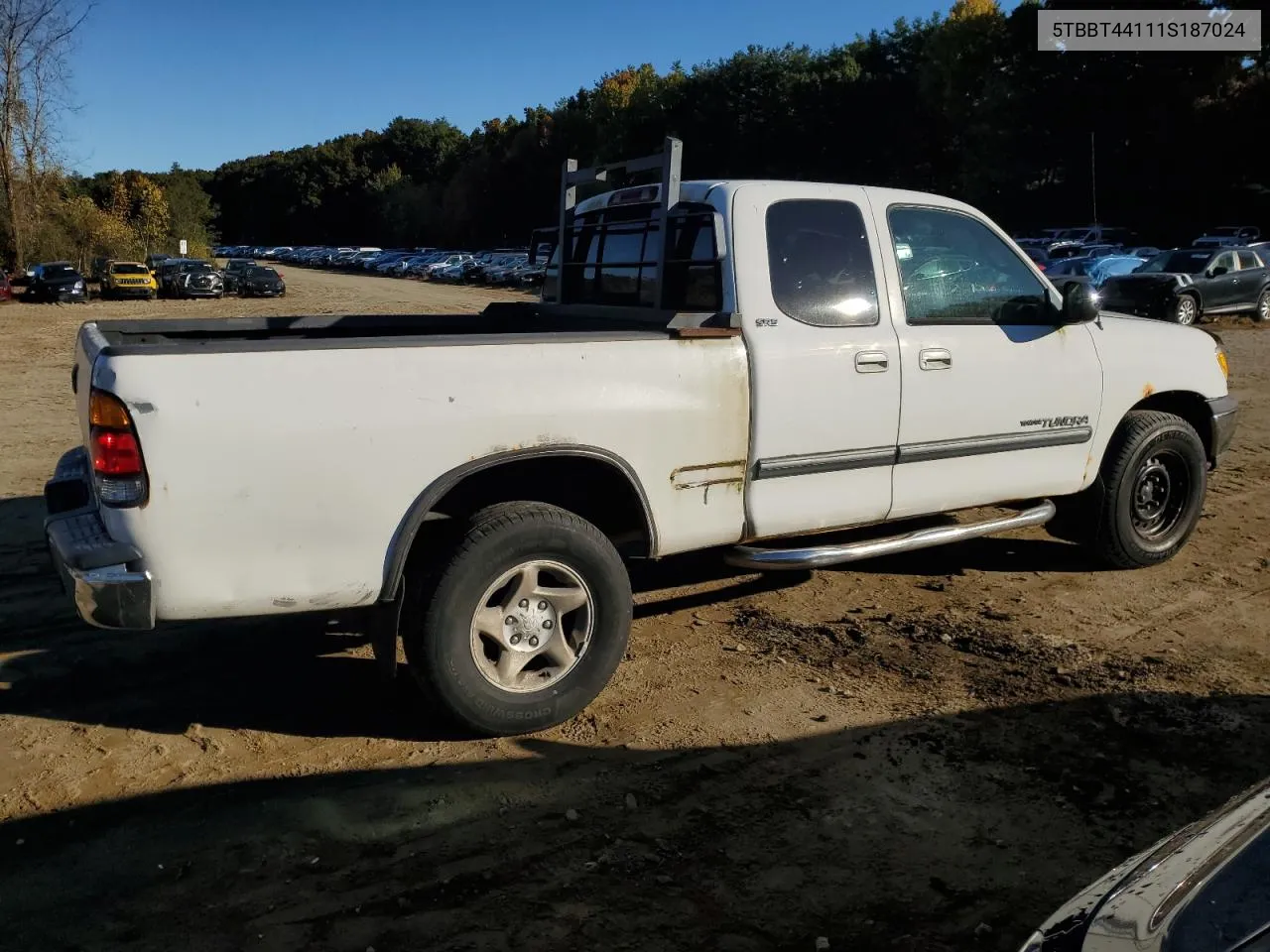 2001 Toyota Tundra Access Cab VIN: 5TBBT44111S187024 Lot: 75744594