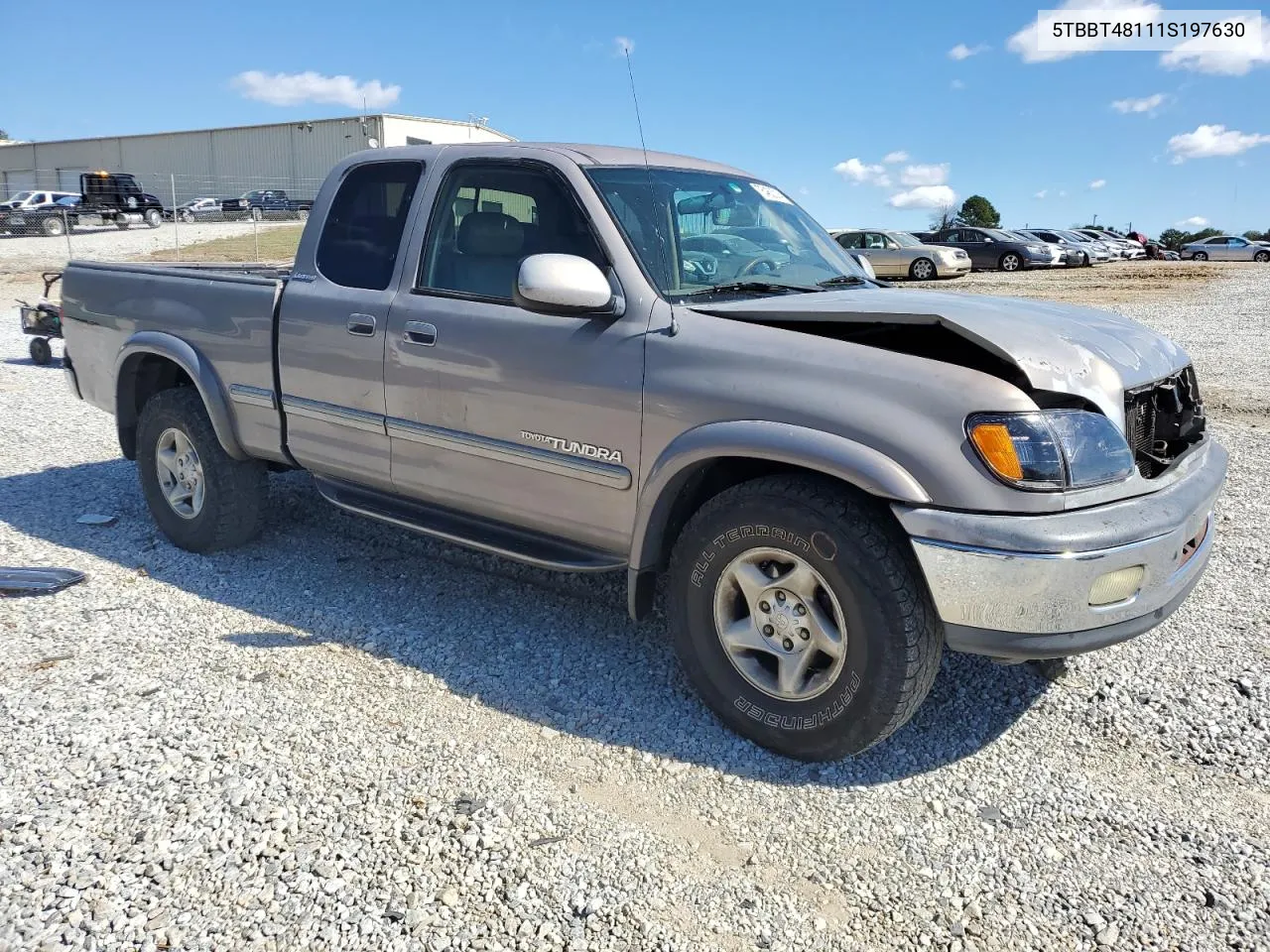 5TBBT48111S197630 2001 Toyota Tundra Access Cab Limited