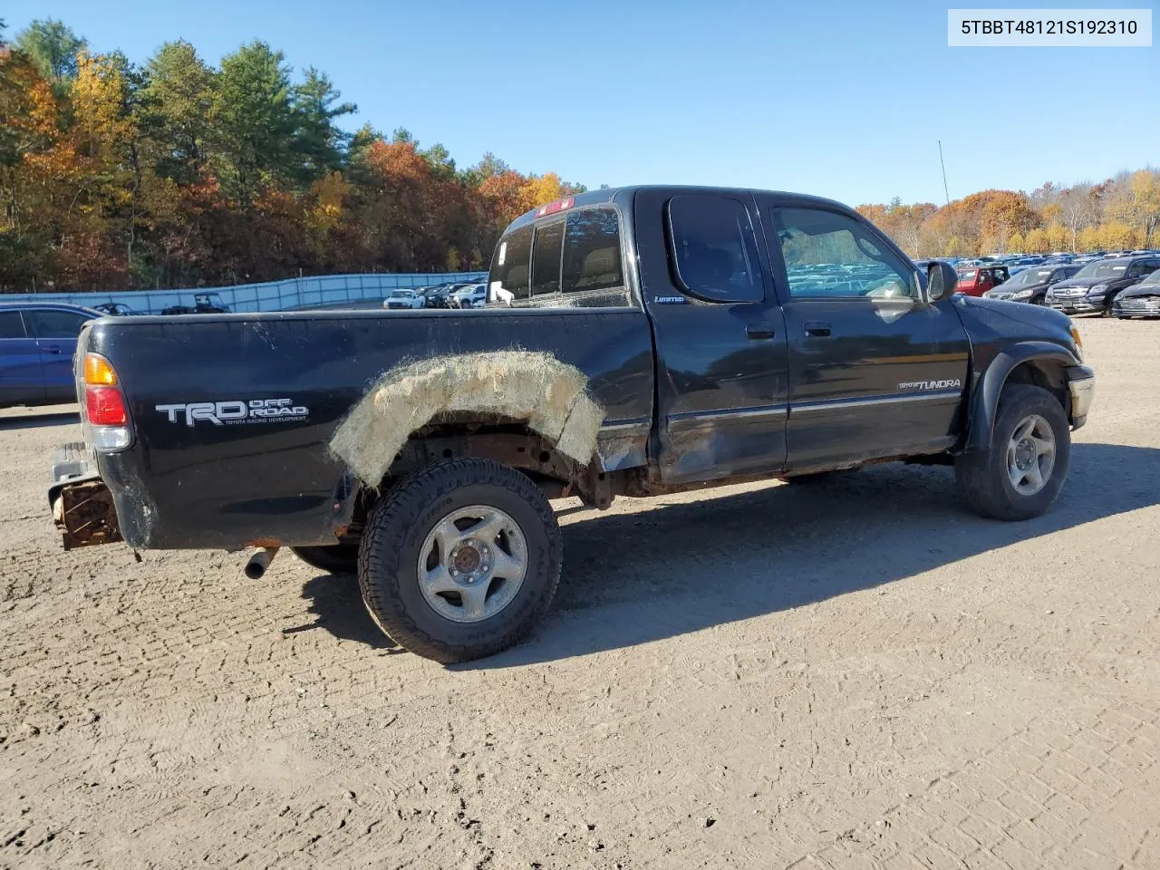 2001 Toyota Tundra Access Cab Limited VIN: 5TBBT48121S192310 Lot: 77492834