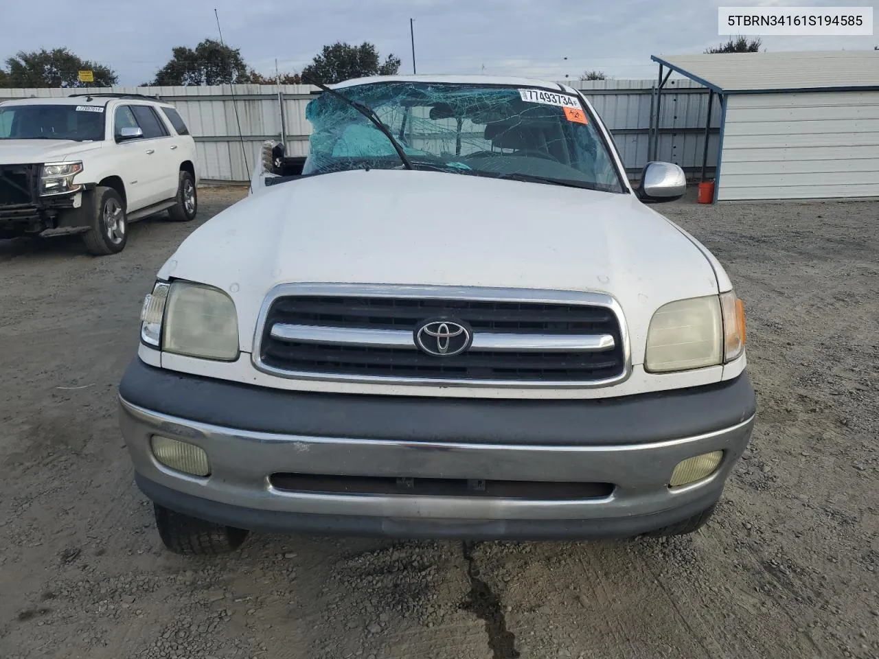 2001 Toyota Tundra Access Cab Sr5 VIN: 5TBRN34161S194585 Lot: 77493734