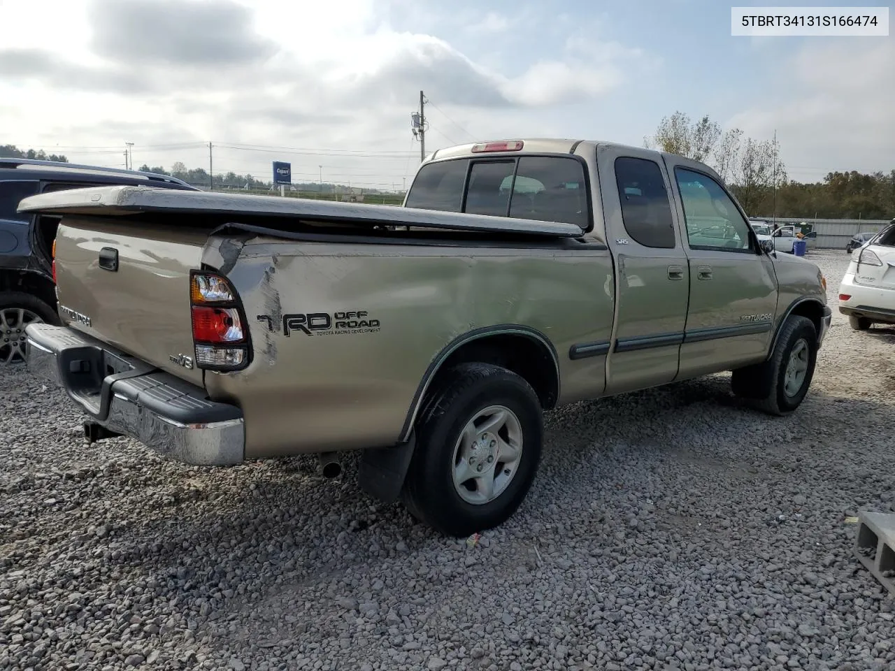 2001 Toyota Tundra Access Cab VIN: 5TBRT34131S166474 Lot: 77587994