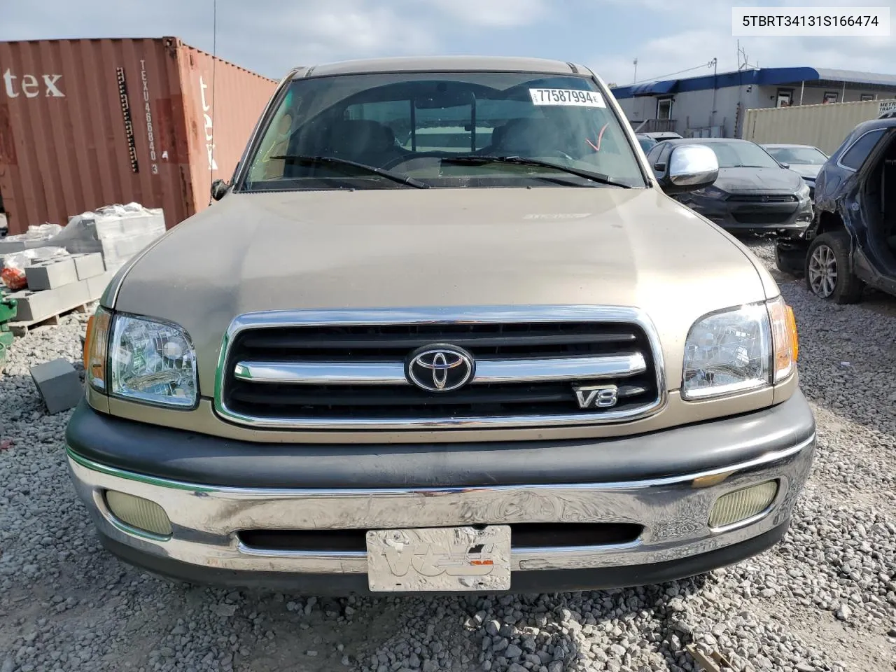 2001 Toyota Tundra Access Cab VIN: 5TBRT34131S166474 Lot: 77587994