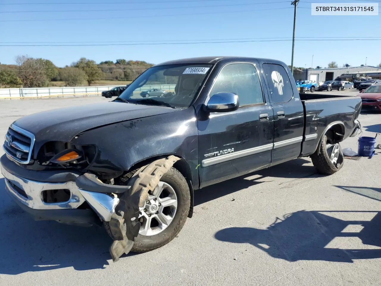 2001 Toyota Tundra Access Cab VIN: 5TBRT34131S171545 Lot: 77698934