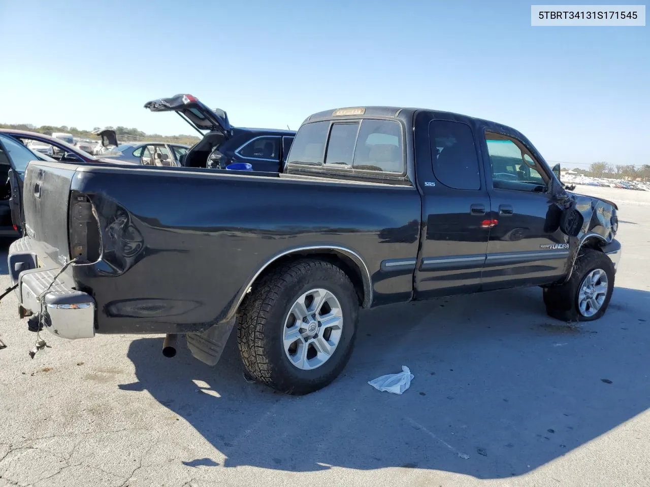 2001 Toyota Tundra Access Cab VIN: 5TBRT34131S171545 Lot: 77698934