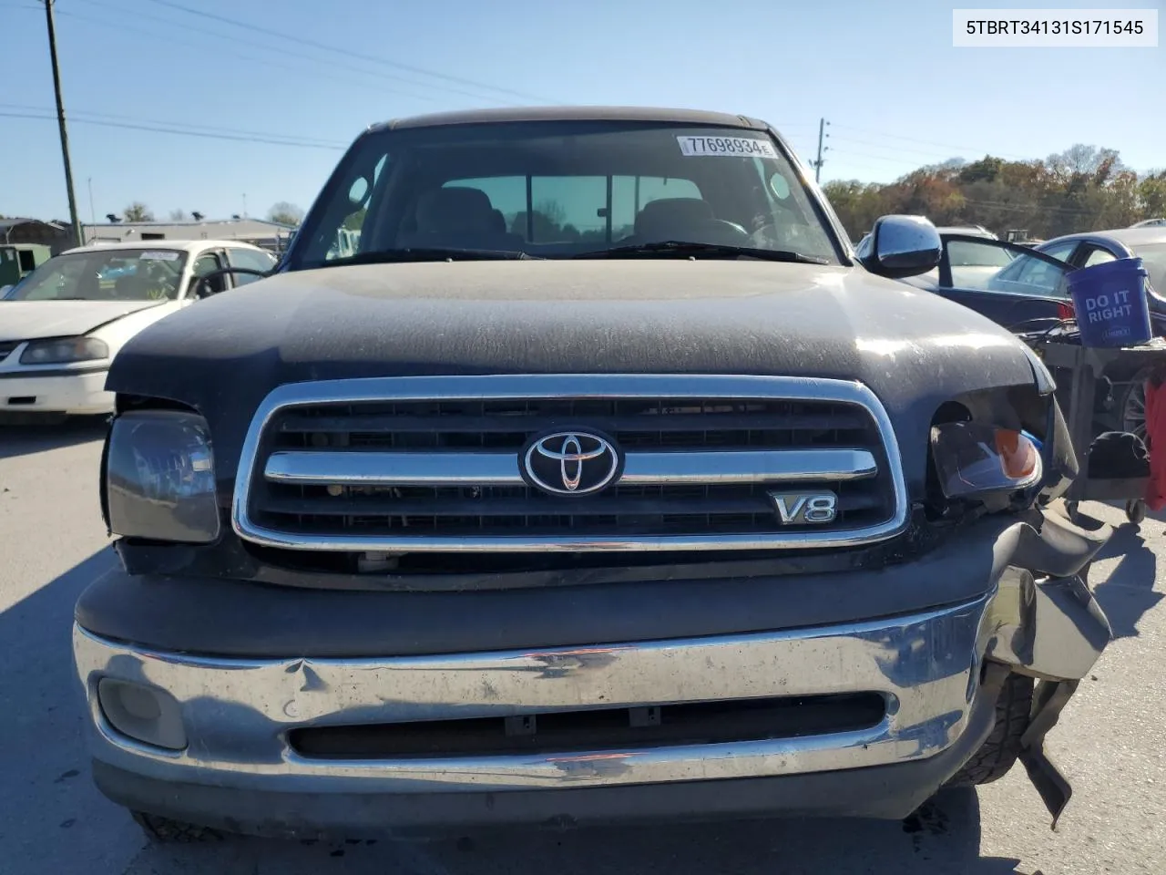 2001 Toyota Tundra Access Cab VIN: 5TBRT34131S171545 Lot: 77698934