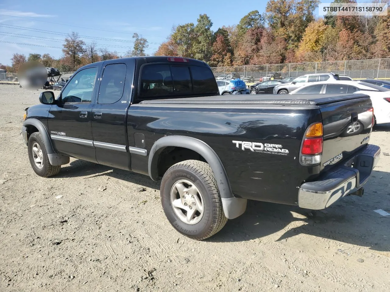 2001 Toyota Tundra Access Cab VIN: 5TBBT44171S158790 Lot: 77906704