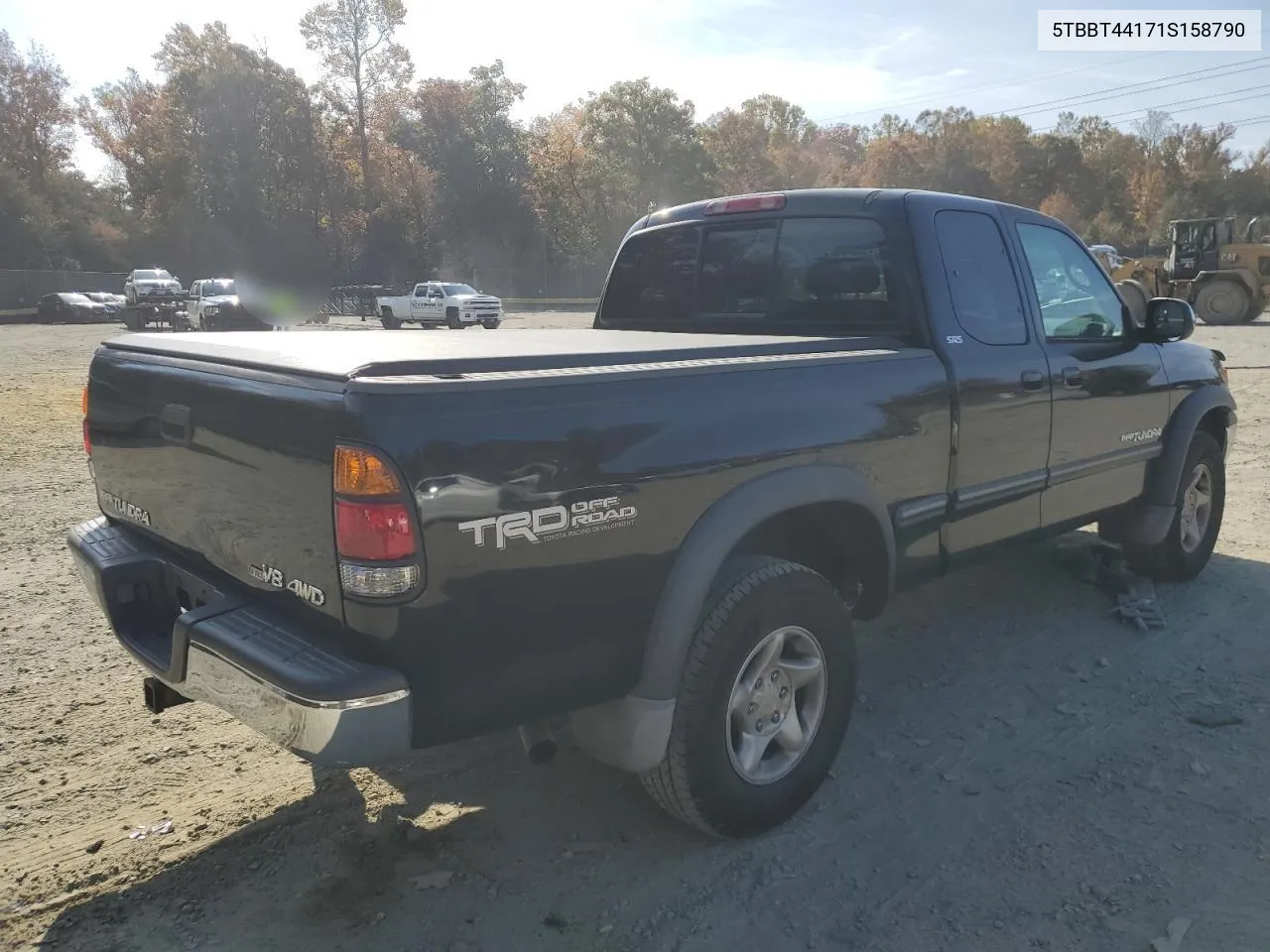 2001 Toyota Tundra Access Cab VIN: 5TBBT44171S158790 Lot: 77906704