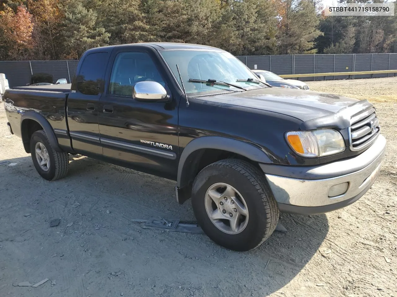 2001 Toyota Tundra Access Cab VIN: 5TBBT44171S158790 Lot: 77906704