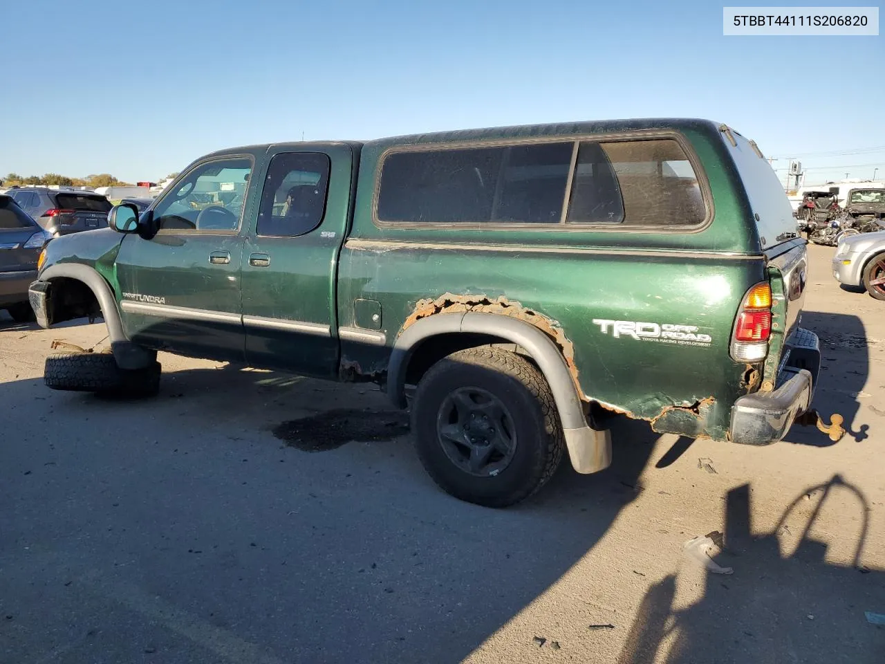 2001 Toyota Tundra Access Cab VIN: 5TBBT44111S206820 Lot: 79320614