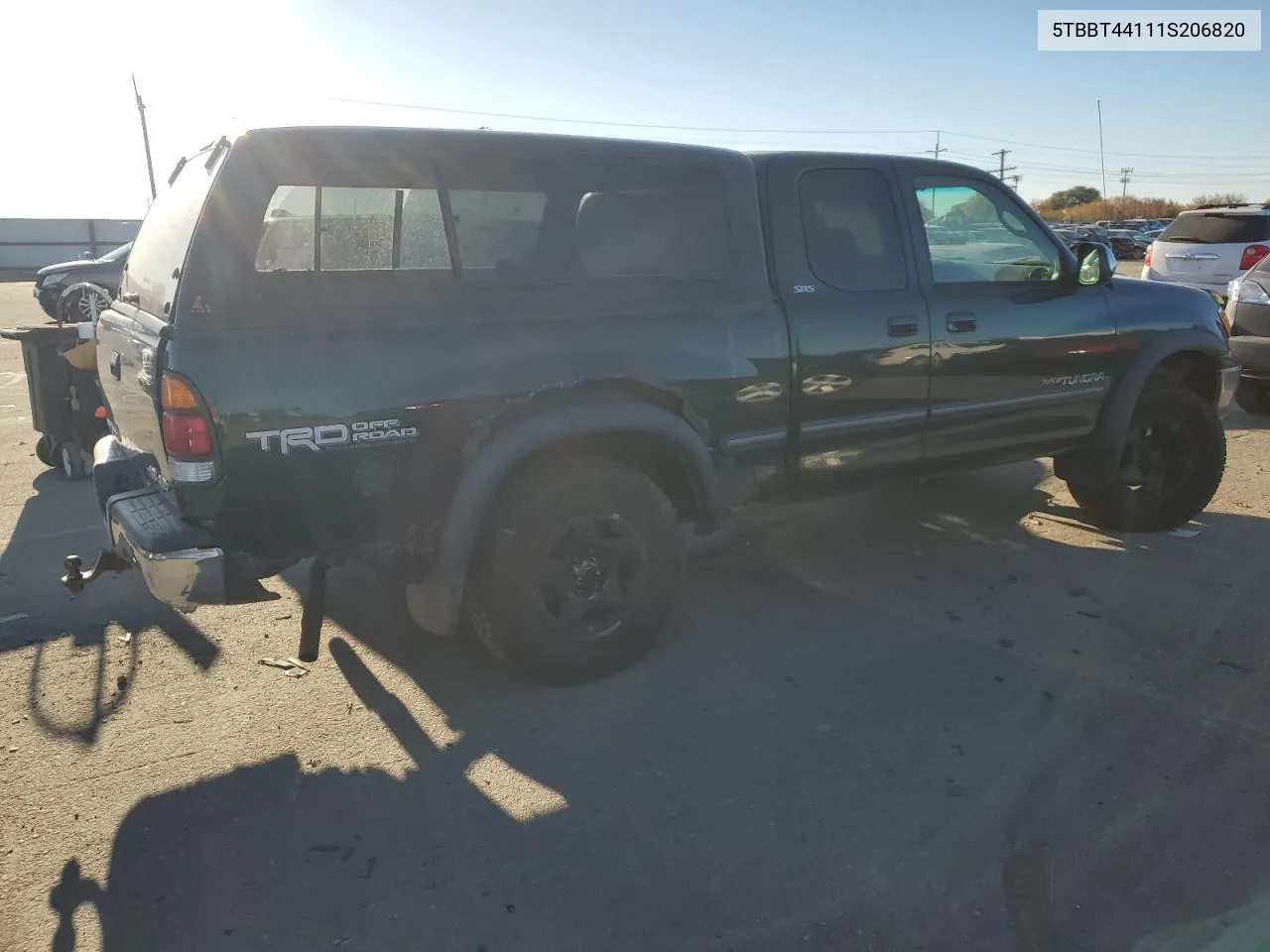 2001 Toyota Tundra Access Cab VIN: 5TBBT44111S206820 Lot: 79320614