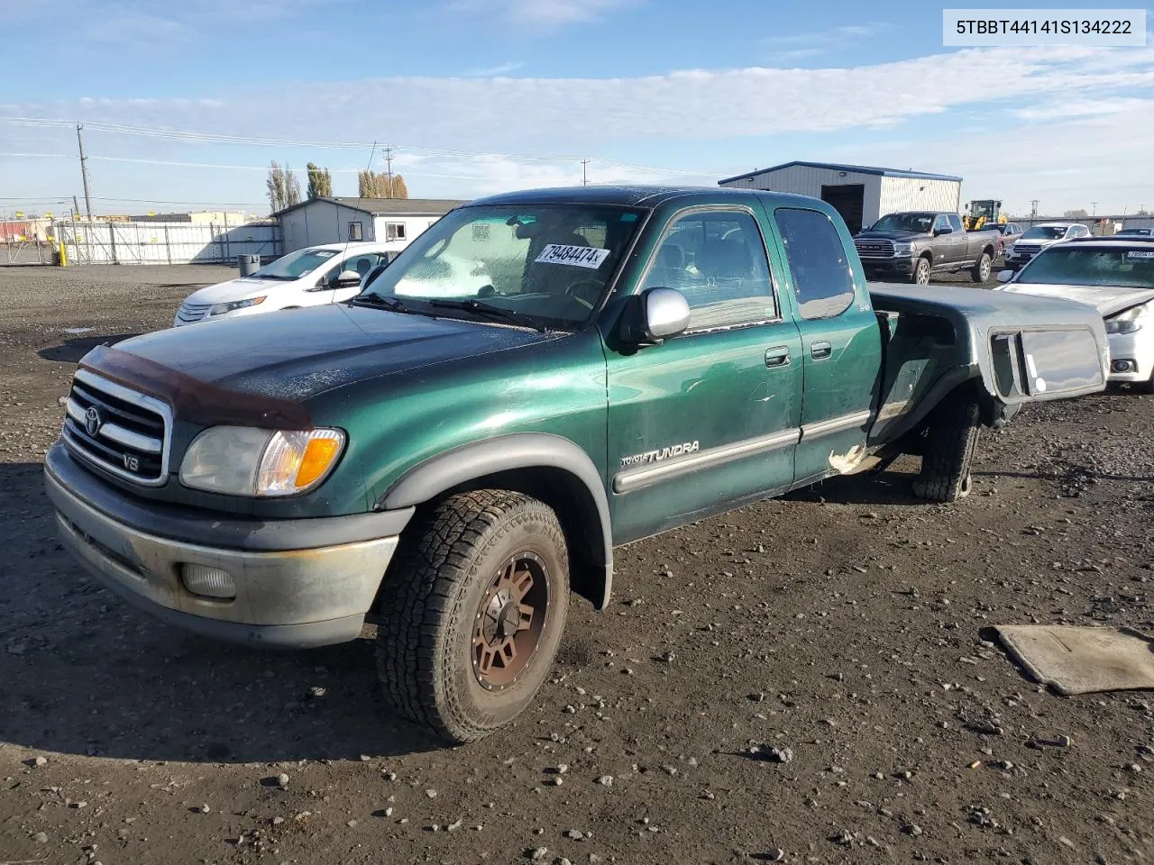 2001 Toyota Tundra Access Cab VIN: 5TBBT44141S134222 Lot: 79484474