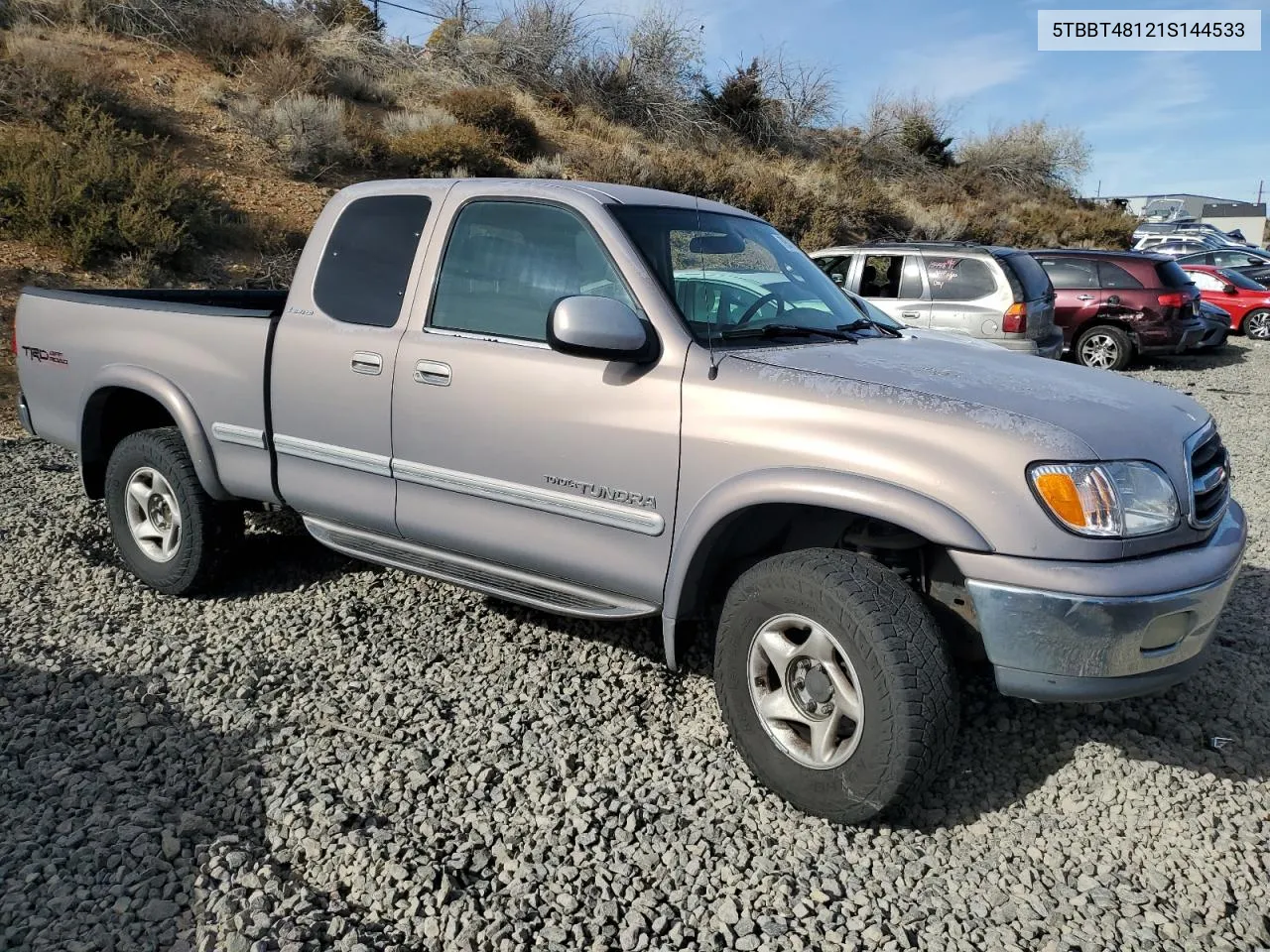 2001 Toyota Tundra Access Cab Limited VIN: 5TBBT48121S144533 Lot: 79547274