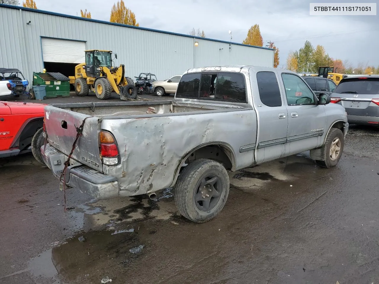 2001 Toyota Tundra Access Cab VIN: 5TBBT44111S171051 Lot: 79678484