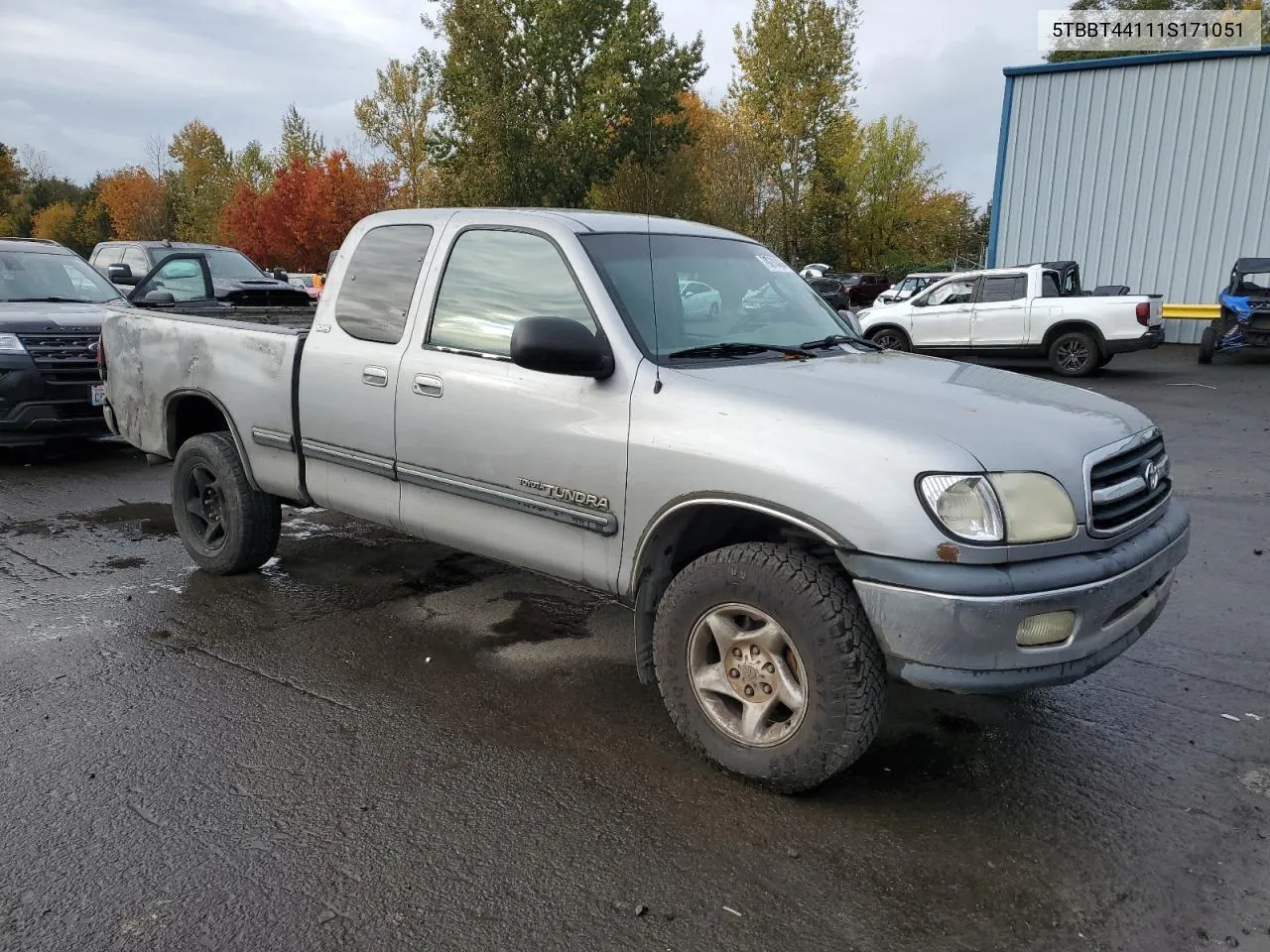 2001 Toyota Tundra Access Cab VIN: 5TBBT44111S171051 Lot: 79678484