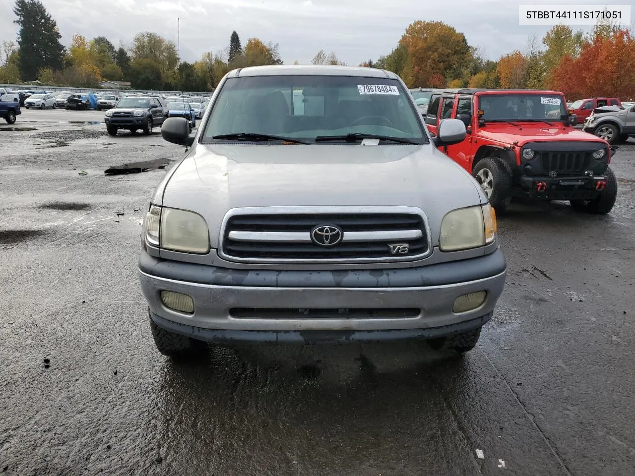 2001 Toyota Tundra Access Cab VIN: 5TBBT44111S171051 Lot: 79678484