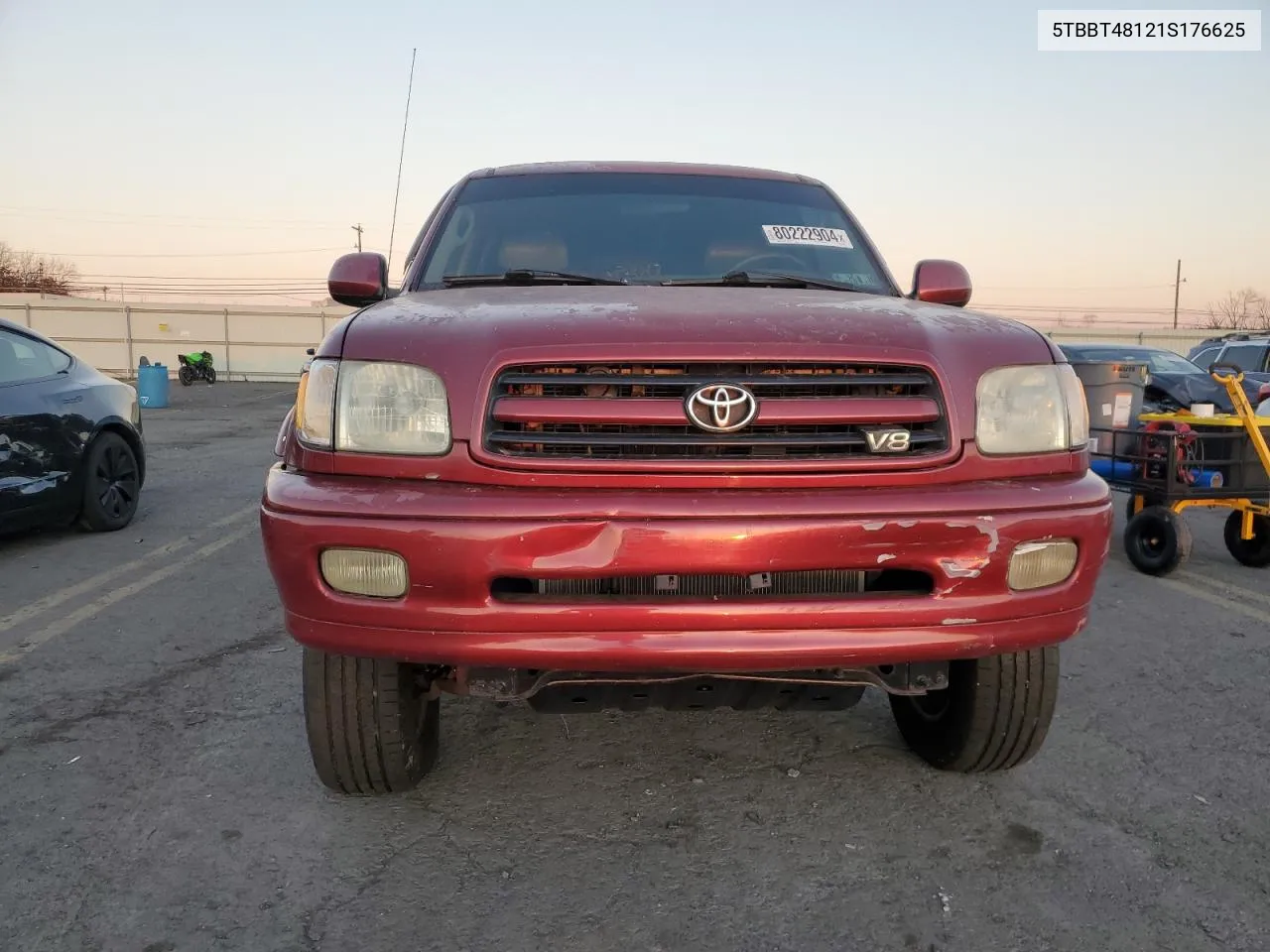 2001 Toyota Tundra Access Cab Limited VIN: 5TBBT48121S176625 Lot: 80222904