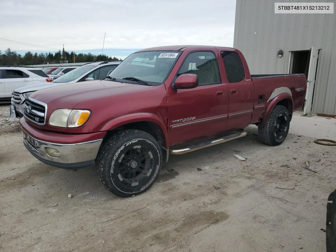 2001 Toyota Tundra Access Cab Limited VIN: 5TBBT481X1S213212 Lot: 80241864