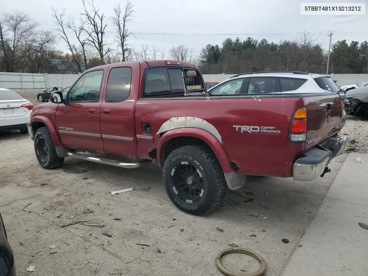 2001 Toyota Tundra Access Cab Limited VIN: 5TBBT481X1S213212 Lot: 80241864