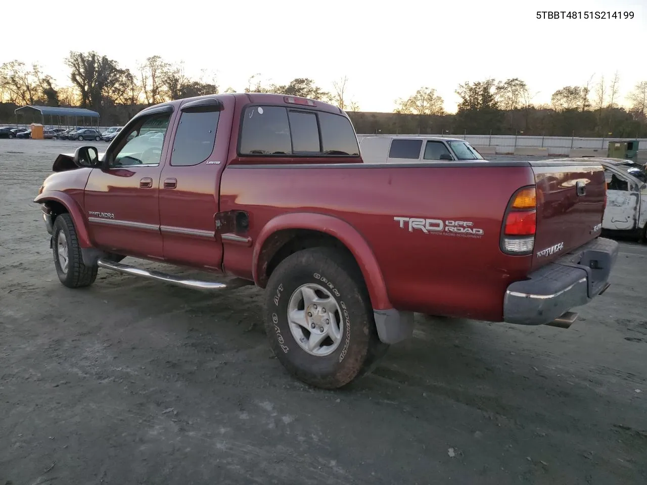 2001 Toyota Tundra Access Cab Limited VIN: 5TBBT48151S214199 Lot: 81174404