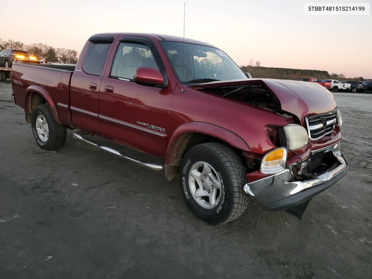 2001 Toyota Tundra Access Cab Limited VIN: 5TBBT48151S214199 Lot: 81174404