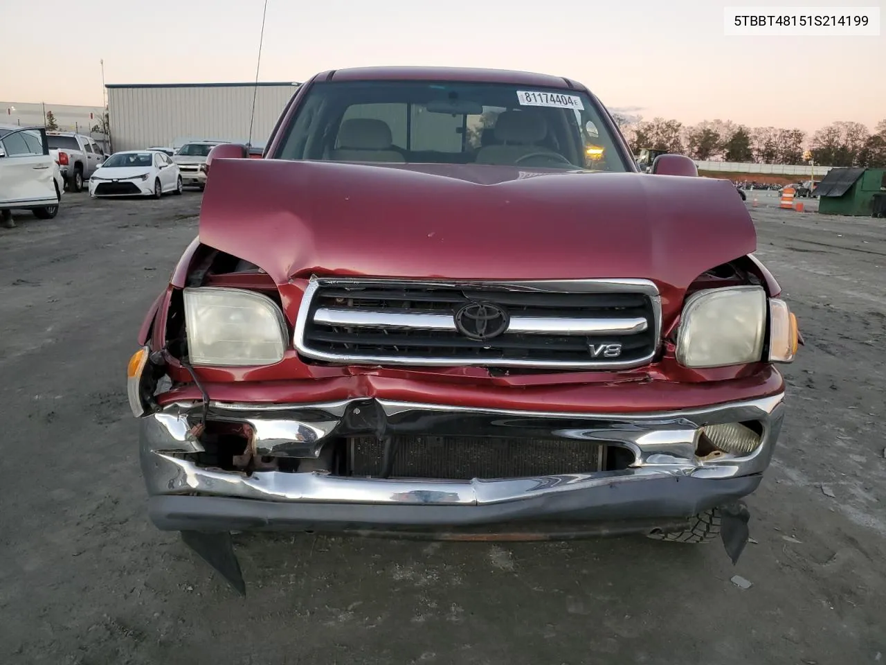 2001 Toyota Tundra Access Cab Limited VIN: 5TBBT48151S214199 Lot: 81174404