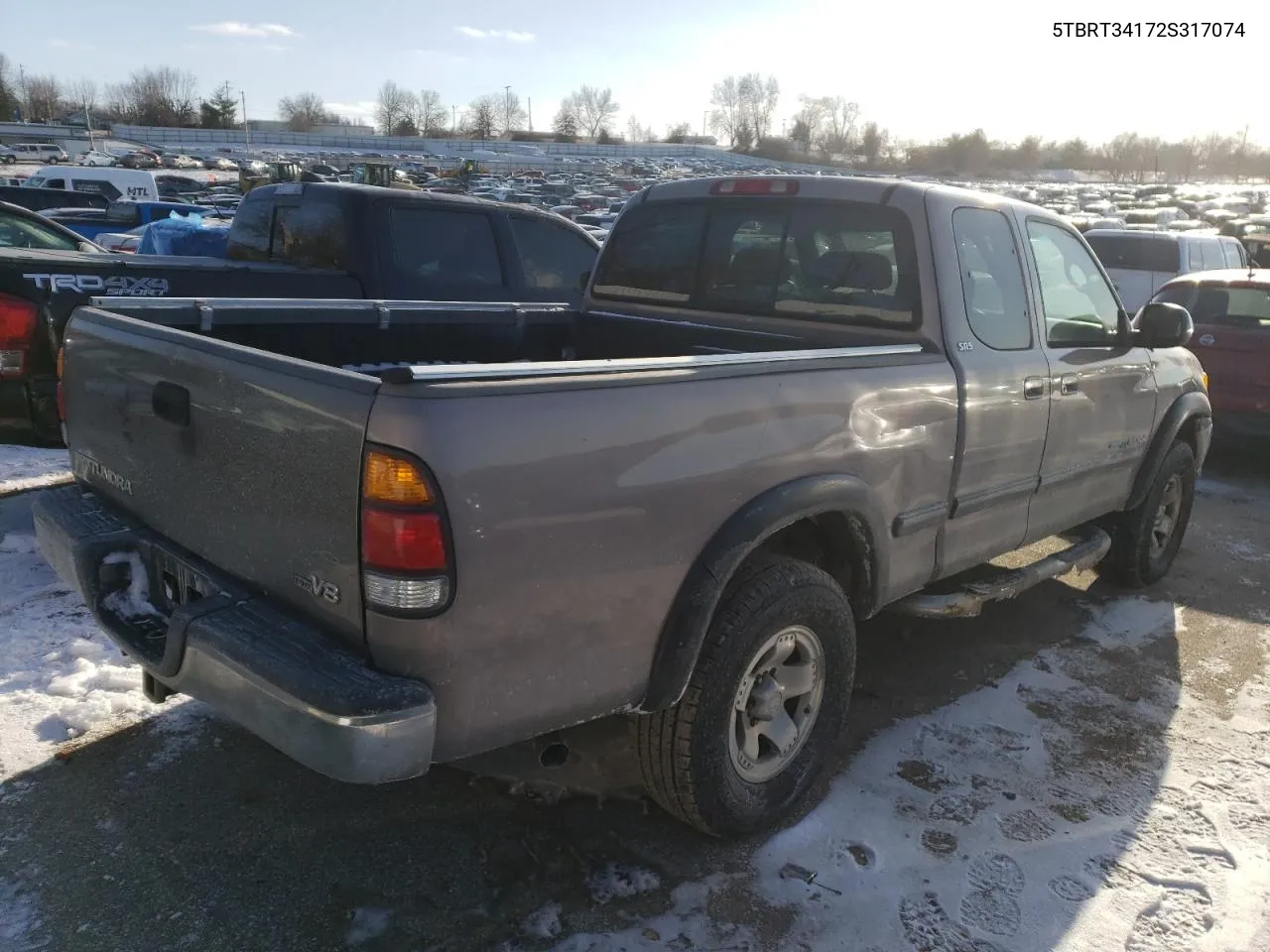 2002 Toyota Tundra Access Cab VIN: 5TBRT34172S317074 Lot: 37269454