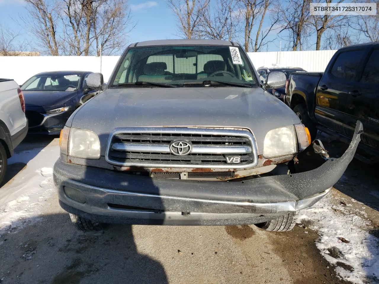 2002 Toyota Tundra Access Cab VIN: 5TBRT34172S317074 Lot: 37269454